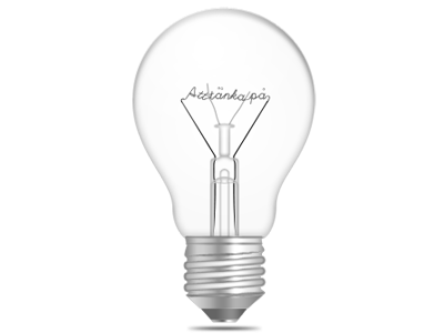 Light bulb grayscale