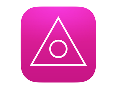 Trianglam icon app icon ios photography trianglam ui ux