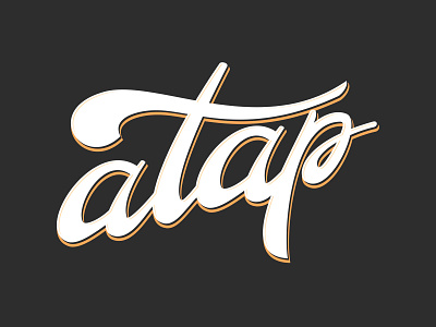 Atap branding calligraphy illustration lettering logo logotype typography