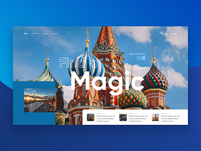 Moscow Find A Magic | Concept blue clean colours concept design modern ui web website www