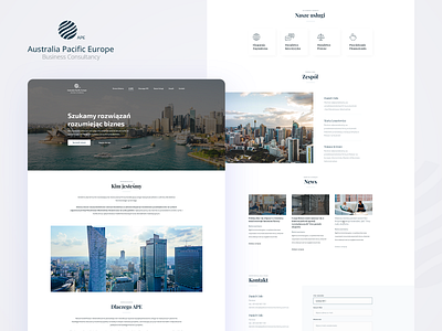 Australia Pacific Europe clean design modern portfolio ui web website www