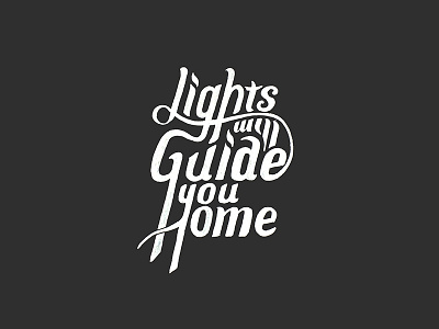 Lights black guide home lettering lights white will you