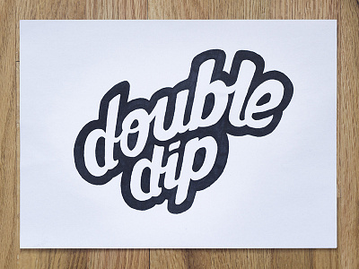 double dip update black branding dip double lettering logo marker sketch studio white