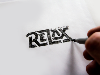 Relax v.5 hand lettering hand type lettering relax sharpie typography