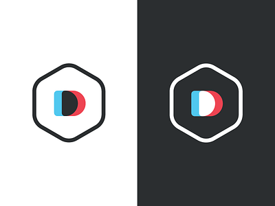 New Double Dip Identity badge branding emblem identity logo monogram personal