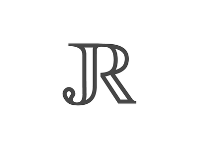 Jason & Rebekah identity initials j logo monogram r type wedding