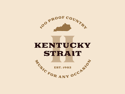 Kentucky Strait II (Full) 80s band brand branding identity kentucky logo