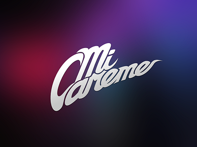 Mi Careme Logo band careme custom font handmade lettering logo mi music type