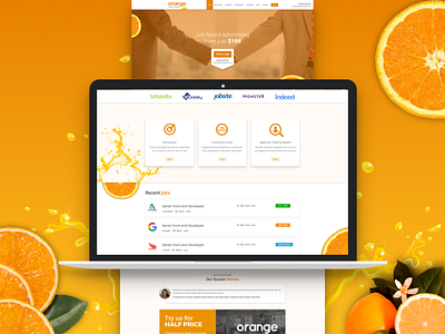Orange Recruitment website design