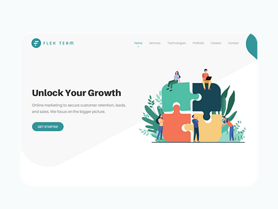 Flexteam Landing Website Page design design designer designs figma flexteam graphic design shailesh nakrani sketch ui ui designer ui ux design uiux ux design web web app web design web ui website website design