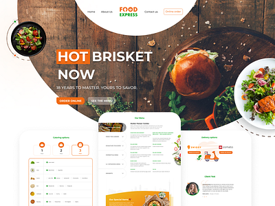 Food Express Website UI design- Delivery | Fastfood