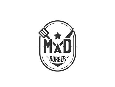 Mad Burger Logo Design colors illustration logo minimal typography vector