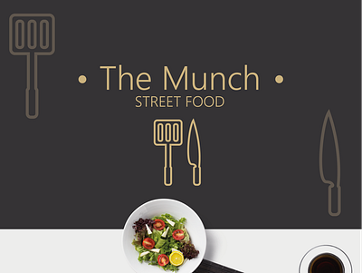 The Munch Logo Design colors design flat icon illustration minimal vector