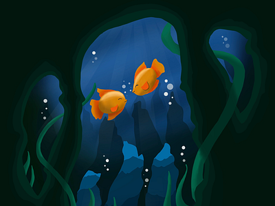 Underwater 🐠🐟 fish love procreate underwater
