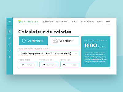 Calories calculator calculator design fitness ui