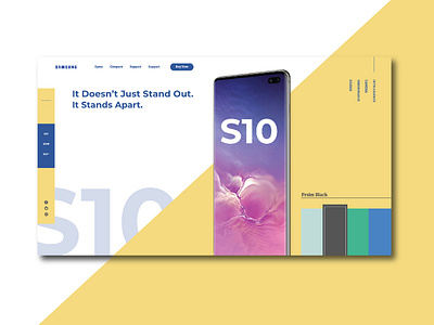 Samsung Galaxy s10 UI Design