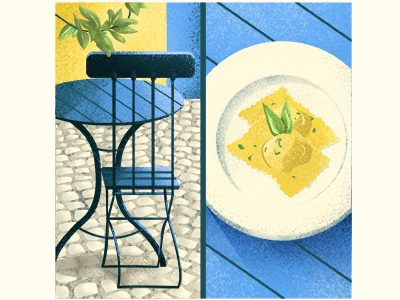 Italian Restaurant food illustration restaurant