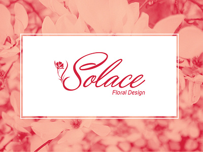 Solace Floral Design Logo