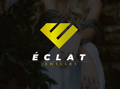 Eclat Jewelry Logo branding diamond jewelry logo logo design monogram