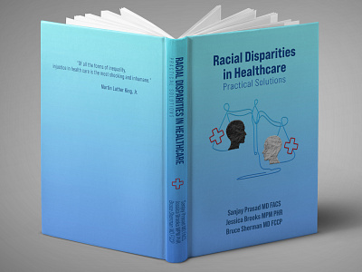 Recial Disparities in healthcare book book cover book cover design