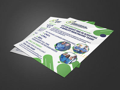 Assurance Medical Staffing Flayer 02 broucher flyer handbill hospital design leflet medical design