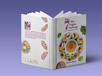 The 7 Day Vegan Challeng book book cover book cover design