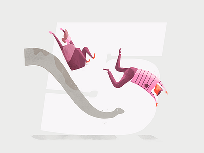 Why don't you slide dino dinosaur illustration light shadow slide texture