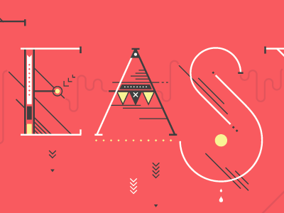 what the heck is eas? illustration typography vector