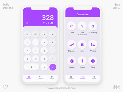 Daily Designs in Quarantine #006 calc calculator clean concept converter corona virus coronavirus covid19 design illustration ios pink purple ui uiux ux