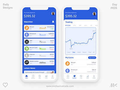 Daily Designs in Quarantine #026 app bitcoin bitcoin exchange bitcoin wallet btc coin concept coronavirus covid19 crypto cryptocurrency dailyui design etherium fintech ui uiux ux