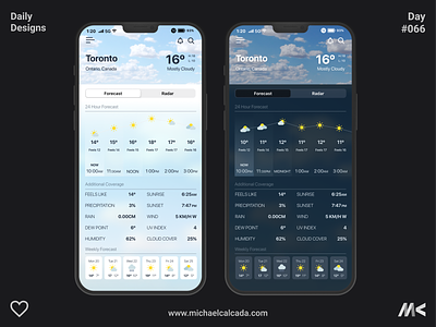 Daily Designs in Quarantine #066 app apple dailyui features ios 14 ios 14 concept ios app ios weather redesign uidesign uiux weather wheather wwdc wwdc 2020
