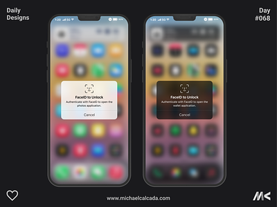 Daily Designs in Quarantine #068 apple apple watch faceid ios ios 14 ios 14 concept ios 15 iphone iphone 12 iphone 13 redesign secure security touchid wwdc