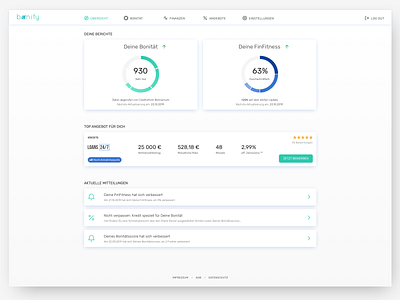 "financial assistant" dashboard