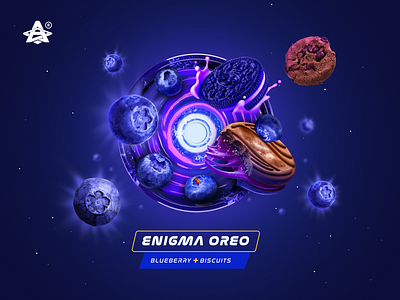 the taste of the "Enigma Oreo" hookah paste 3d 3dart blender3d cgi cinema4d colors illustration space