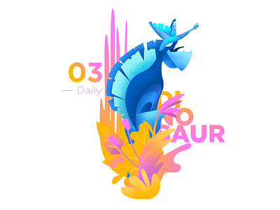 Daily illustration challenge #03 — Dinosaur