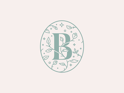 Lydia Brownback Logomark brand branding design elegant flat floral flourish icon identity design illustrator layout leaves letterform logo logomark mark minimal stars vector vine
