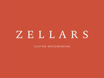 Zellars Logo design illustrator layout logo type design typography vector visual identity woodworking