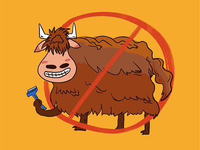 Yak Shaving illustration no yak shave yak