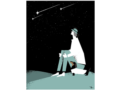 When you wish upon a star illustration