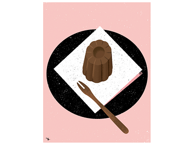 Canelé illustration