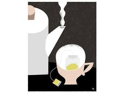 Chamomile tea illustration