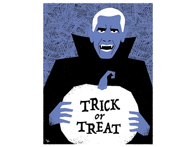 Trick or treat design illustration