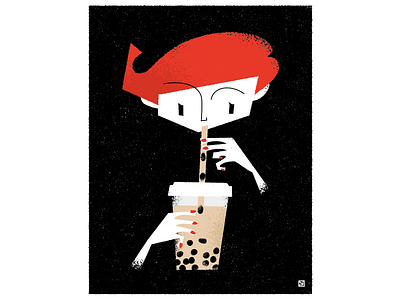 Bubble tea illustration