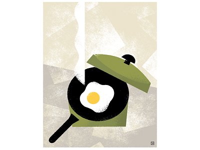 Sunny-side up graphic design illustration