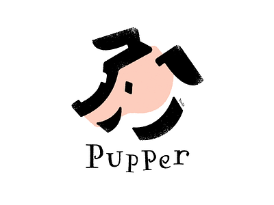 Pupper graphic design illustration