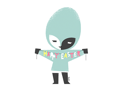 Happy Easter graphic design illustration