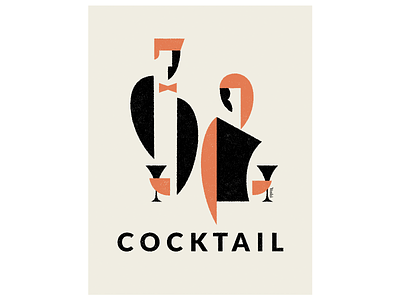 Cocktail graphic design illustration