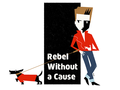 Rebel Without a Cause graphic design illustration