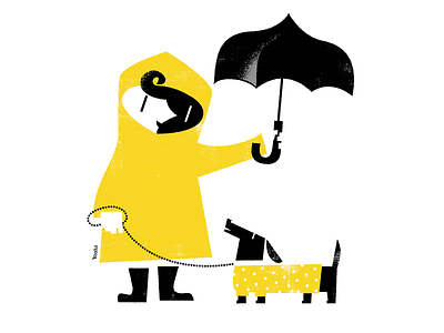 Wet season character design graphic design illustration