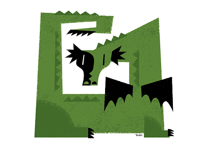 Dragon character design graphic design illustration